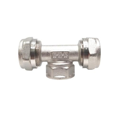 T 20 x 1/2 IN / FIDEM  Tee Selang Pex Drat Dalam Ke Pipa Stainless