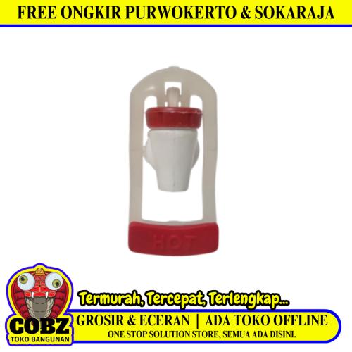 1/2 IN / COBZ Kran Dispenser Guci Drat Luar Air Panas Hot Merah