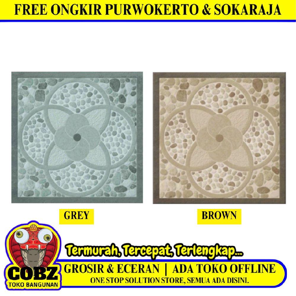 50 CM x 50 CM / PLATINUM DOVER Keramik Lantai Teras Garasi Matte Dus