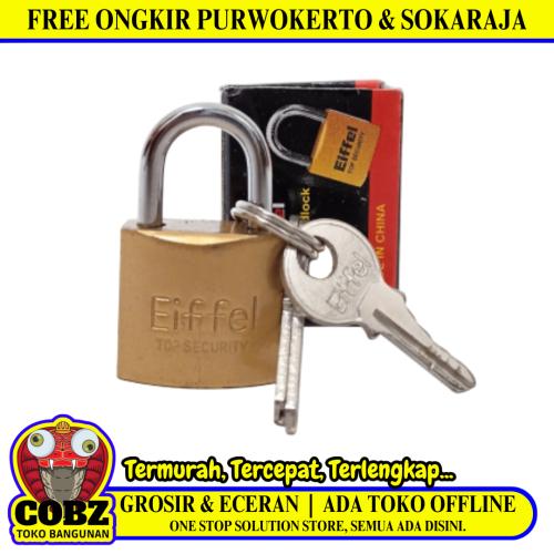 20 MM / EIFFEL Gembok Pintu Pagar Padlock Anti Maling Leher Pendek