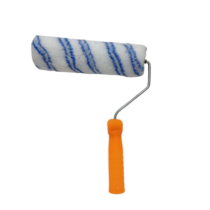 9 IN / EF Kuas Busa Roll Cat Tembok Kayu Besi Besar + Gagang Set