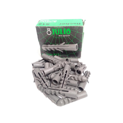 S12 / JULIO Angkur Dinding Dudukan Baut Sekrup Tembok PVC Ecer Dus