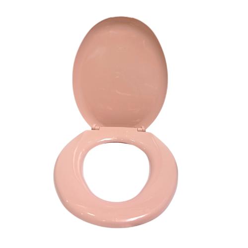 TECHPLAS Tutup Kloset Duduk Monoblock Seat Cover Standard PVC Pink Set