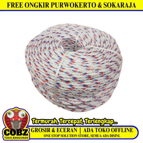 4 MM / TM Tali Tambang Ikat Nylon Plastik PVC Putih KG