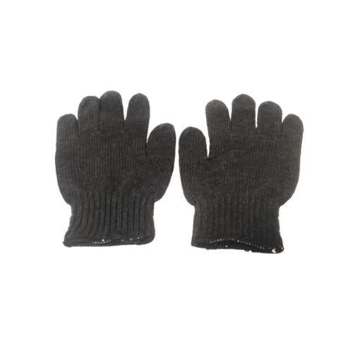 MATAHARI Sarung Tangan Benang Rajut Hitam Kain Tukang Kerja Proyek Sepasang