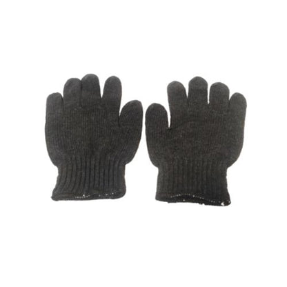 MATAHARI Sarung Tangan Benang Rajut Hitam Kain Tukang Kerja Proyek Sepasang