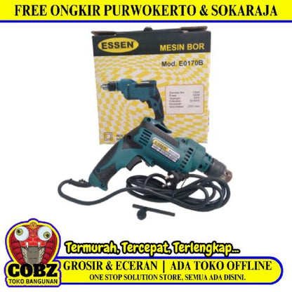 ESSEN E0170B Mesin Bor Tangan Impact Bolak Balik Non Drill Kabel Set