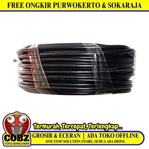 2 INTI x 1.5 MM x 50 M / KITANI NYMHY Serabut Kabel Tembaga SNI Hitam Roll