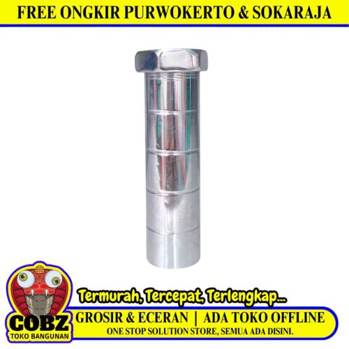 1 IN / COBZ 01 Tutup Sumpel Slontong Pembuangan Bak Stainless Chrome