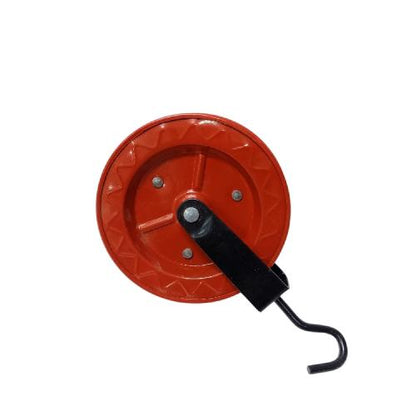 6 IN / HIOSHI Kerekan Timba Air Sumur Bangunan Besi Merah