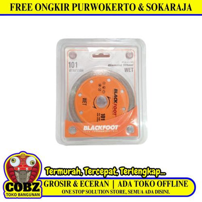 4 IN / BLACFOOT Wet Mata Gerinda Potong Keramik Diamond Cutting Wheel