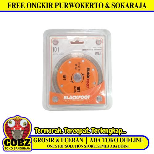 4 IN / BLACFOOT Wet Mata Gerinda Potong Keramik Diamond Cutting Wheel