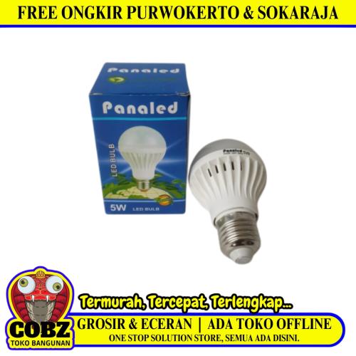 5 WATT / PANALED LED Lampu Bohlam Bulb Moto Putih