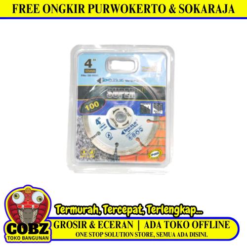 4 IN/ BEN WERKZ Dry Mata Gerinda Potong Keramik Diamond Cutting Wheel