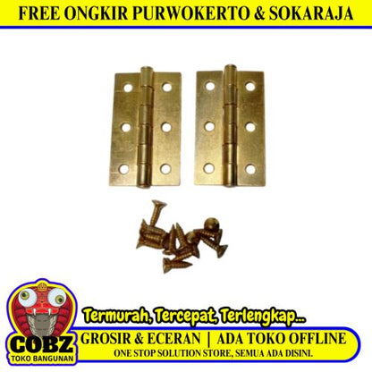 2 1/2 IN / GOMEO 01 Engsel Kupu Kupu Pintu Jendela Hinge Stainless Set