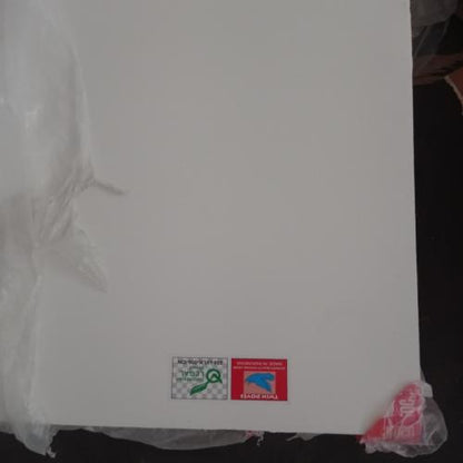 18 MM x 120 CM x 240 CM / TM Blockboard Melamin 2 Sisi Doff Putih Lembar