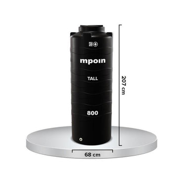 840 L / MPOIN + TALL T800 Water Torrent Tangki Tandon Air PVC Green + Acc Set