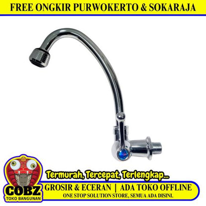 1/2 IN / ONDA V 633 F Kran Angsa Sink Bak Cuci Piring Tembok Stainless