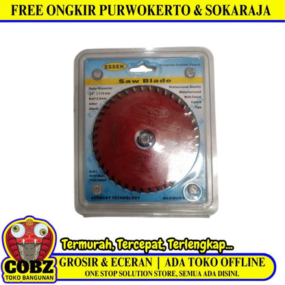 4 IN x T 40 / ESSEN Circular Saw Mata Gerinda Potong Kayu Wood Cutting