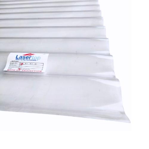 0.5 MM X 80 CM X 210 CM / LASERTOP Seng Gelombang UV Transparan Lembar