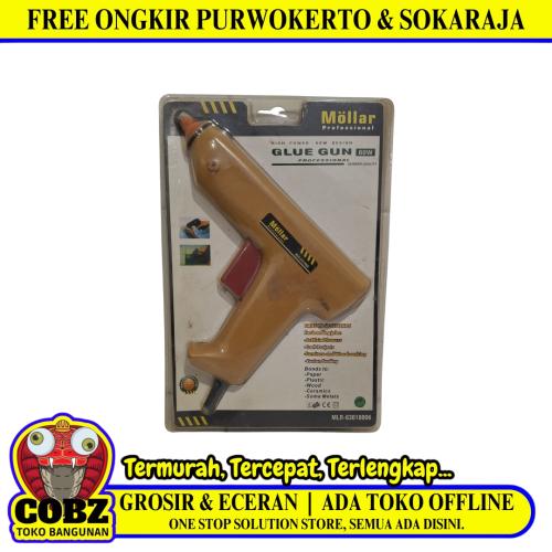 MOLLAR B Alat Lem Tembak Lilin Bakar Hot Melt Glue Gun