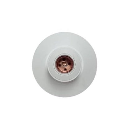 BROCO 1212 Fitting Tempat Lampu Plafon Atap Tempel Bulat Besar Putih