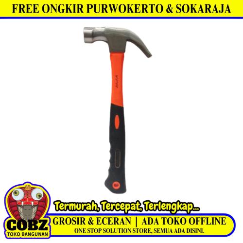 16 OZ / VPR Palu Martil Kambing Tanduk Congkel Paku Gagang Karet