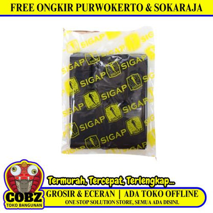 14 CM x 28 CM / TM Plastik Kresek Loss Ekonomis Hitam Pack