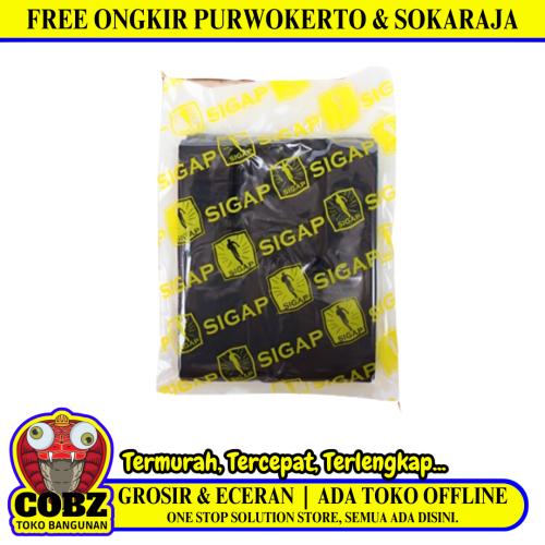 14 CM x 28 CM / TM Plastik Kresek Loss Ekonomis Hitam Pack
