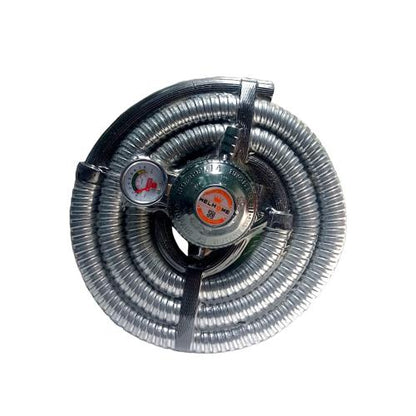 180 CM / WELHOME Selang + Regulator Gas Tekanan Rendah + Meteran Set