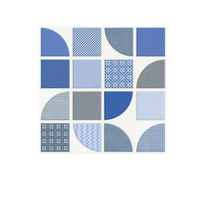 25 CM x 25 CM / UNO ARIA Keramik Lantai Kamar Mandi Matte Blue Dus