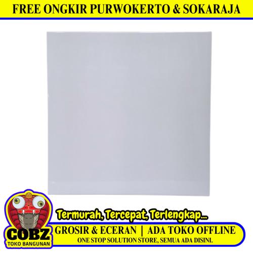 50 CM x 50 CM / MUSTIKA M50PLI LWH Keramik Lantai Rumah Glossy White Dus