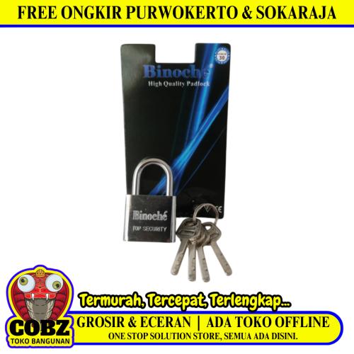 30 MM / BINOCHE  Gembok Pintu Pagar Padlock Anti Maling Leher Pendek