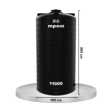 11000 L / M POI N+ WAVE G 11000 Water Torrent Tangki Tandon Air PVC Silver Stone + Acc Set