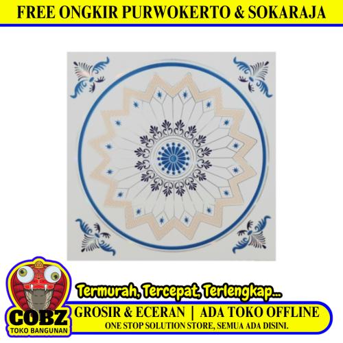 9 MM x 25 CM x 4 M / SHUNDA PLAFON MA25903 Plafon Gypsum GRC U PVC Hotstamping Lembar