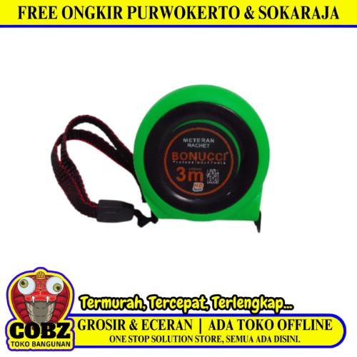 3 M / BONUCCI Meteran Alat Ukur Tukang Bangunan Measuring Tape