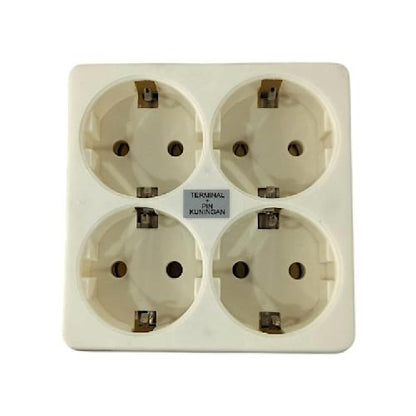 4 LUBANG / LOYAL Steker Stop Kontak Colokan Serbaguna 4 in 1 4 LUBANG