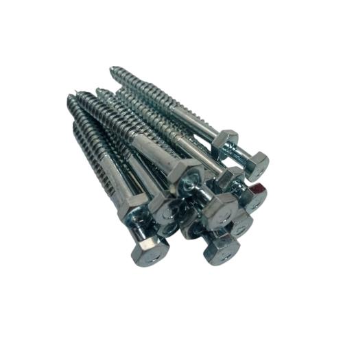 5/16 IN x 3 IN / TM Deskrup Hex Lag Desc Screw Galvanis Putih Biji