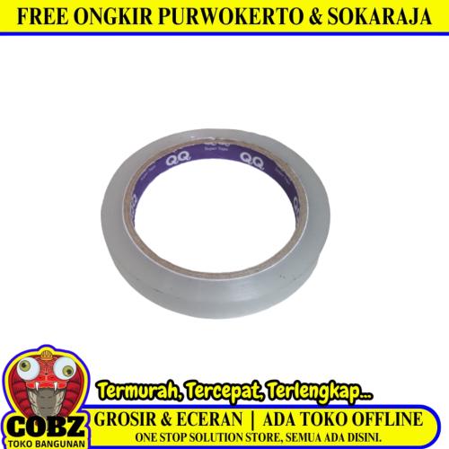 12 MM / QQ PREMIUM TAPE Isolasi Selotip Lakban Stationary Tape Transparan