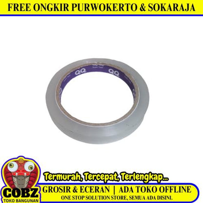12 MM / QQ PREMIUM TAPE Isolasi Selotip Lakban Stationary Tape Transparan