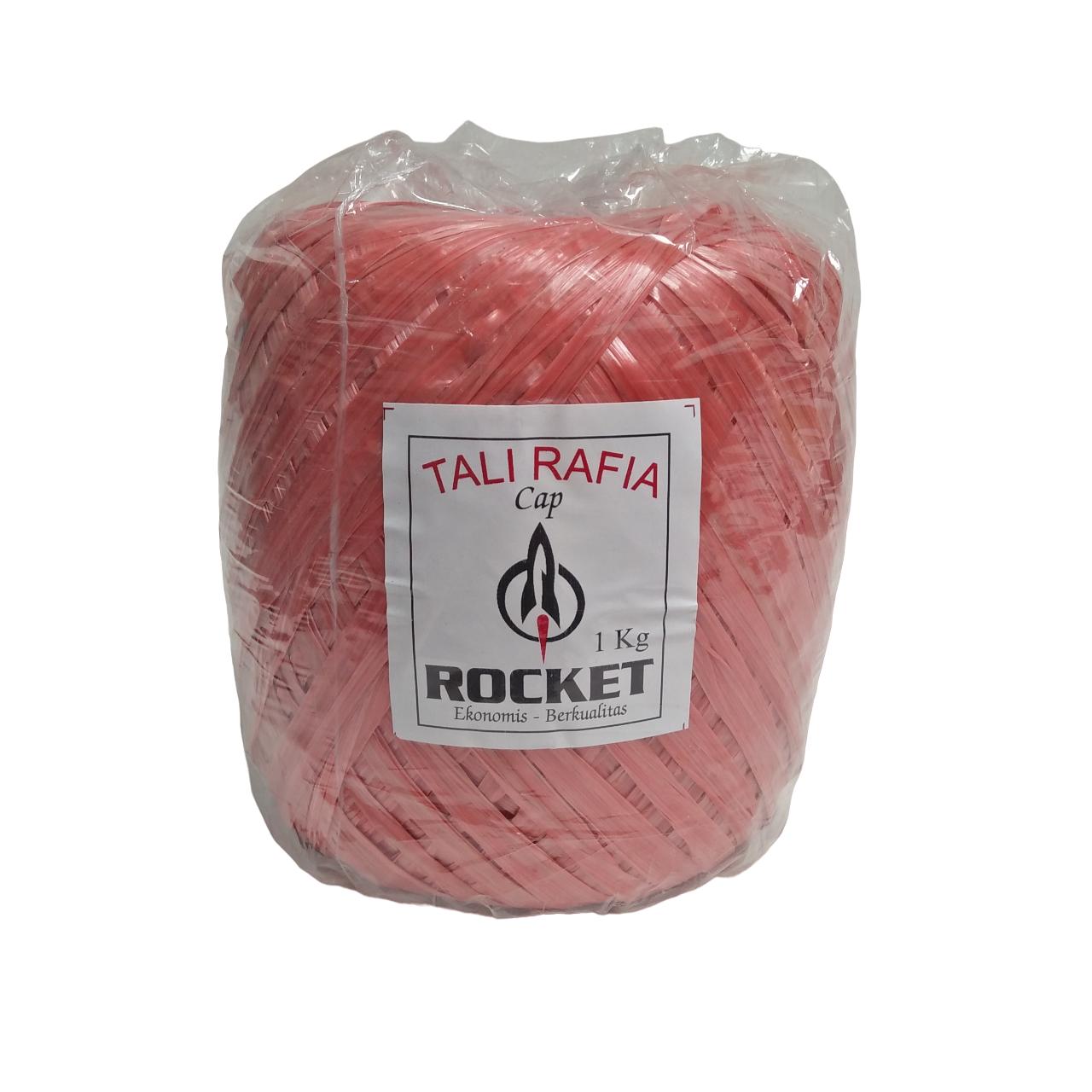 1 KG / ROCKET Tali Rafia Ikat Gulungan Kecil Plastik PVC Warna Roll
