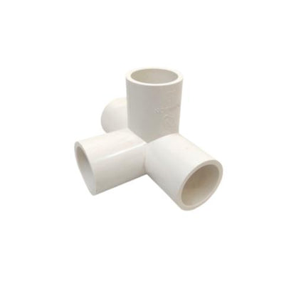 1 IN /AQUALON Tee 4 Way 90 Derajat Fitting Pipa Hidroponik PVC Pcs