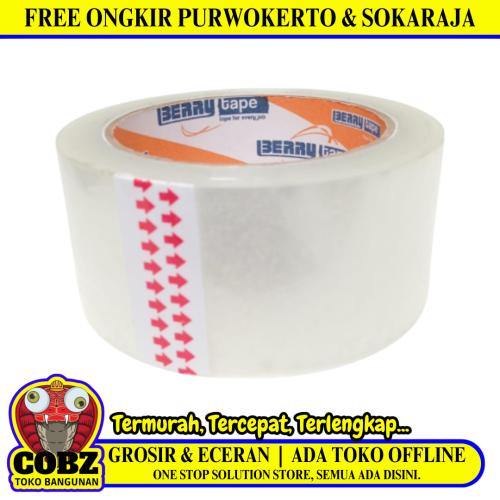 48 MM / BERRY Isolasi Selotip Lakban Stationary Tape Transparan Pcs