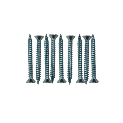 #6 x 1 1/4 IN / TM Sekrup FH Kepala Rata Plus Putih Biji