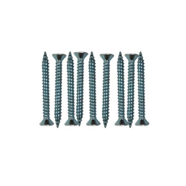 #6 x 1 1/4 IN / TM Sekrup FH Kepala Rata Plus Putih Biji