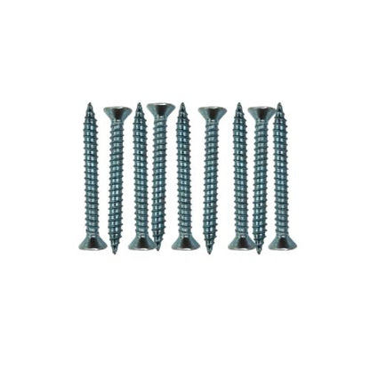 #6 x 1 1/4 IN / TM Sekrup FH Kepala Rata Plus Putih Biji