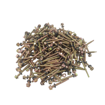 #12 x 50 MM / VIPER Roofing Baut Sekrup Atap Baja Ringan Kuning Dus