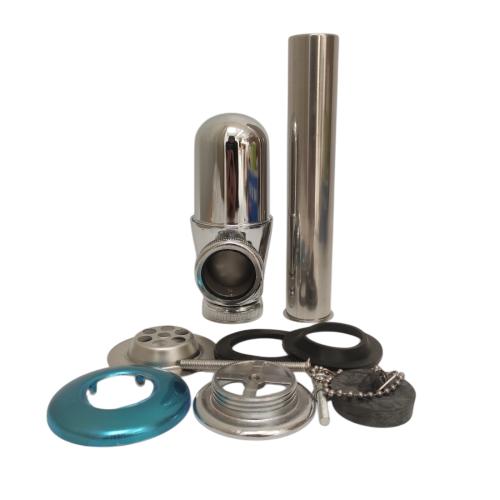 1 1/4 INCH / KEDENG Sifon Botol Saringan Pipa Wastafel  Stainless Set