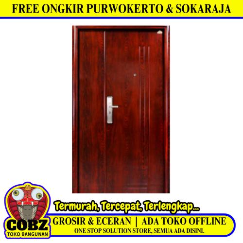 5 CM x 120 CM x 210 CM / FORTRESS FORT 120.12 MOM & SON Pintu Baja Coklat Set