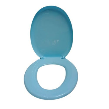 TECHPLAS Tutup Kloset Duduk Monoblok Seat Cover Standard PVC Biru Set